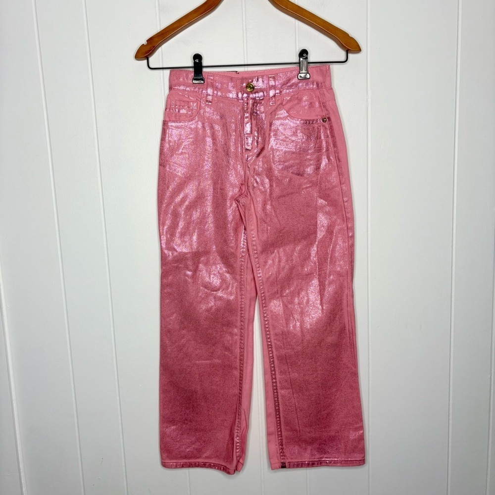 JUSTICE x Wicked The Movie Pink Sparkle Jeans Girl’s Size 10 Back to School New